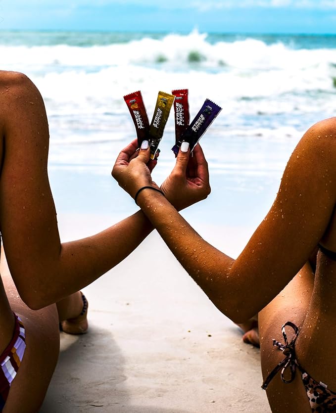 Strike Force Energy Drink Mix - Grape Flavor - Natural Tasting Caffeine Drink - Turn Any Drink into a Healthy Energy Drink - Zero Calories, Keto Friendly, Sugar Free, Pre Workout (40 Liquid Packs)