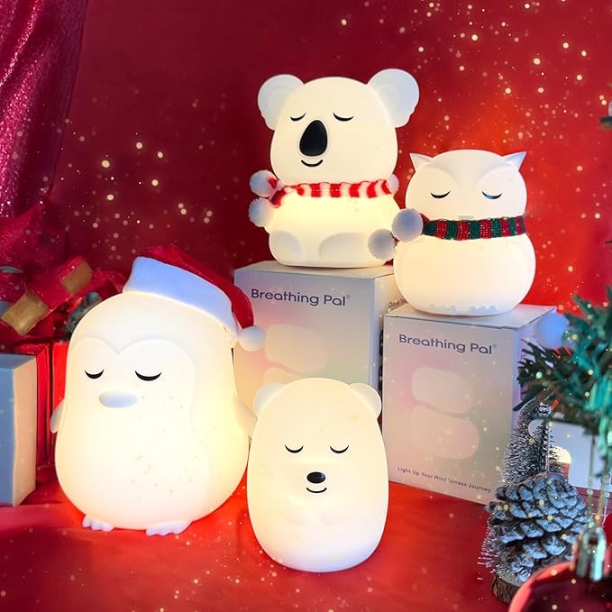 Breathing Pal Plus 'Ted' - Mindfulness Breathing Light, Guided Visual Meditation Breathing Light, Anxiety Relief Items for Calm Down Corner/Meditation/Sleep Aid for Adult&Kid