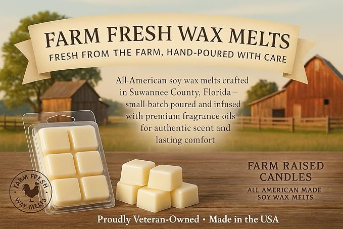 Farm Raised Candles - Pumpkin Patch Soy Wax Melts 1 LB Variety Pack (5 Scents) β Hand-Poured 100% Soy β Butterscotch, Vanilla Pie, Spice, Latte & Apple Cider β Fresh from The Farm Soy Wax Melts