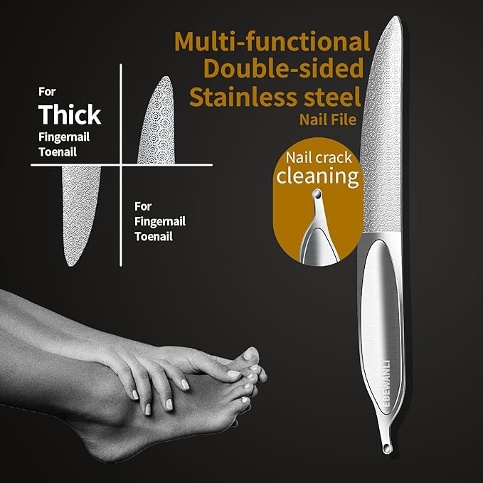 Heavy Duty Toenail Clippers for Thick Toenails or Ingrown Nails, Wide Jaw Opening Straight Nail Clipper and Large Curved Side Toe Nail Clippers Cutter, Thick Toenail Clippers for Seniors Men