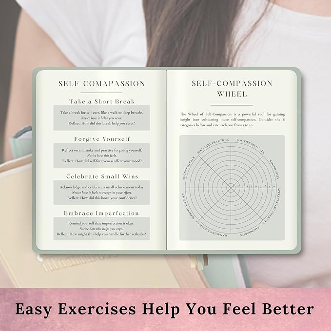 Journal for Women: Mental Health Journal with Prompts for Mindfulness, Anxiety Relief, Self Care & Gratitude: 90-Day Reflection Gift Notebook for Her