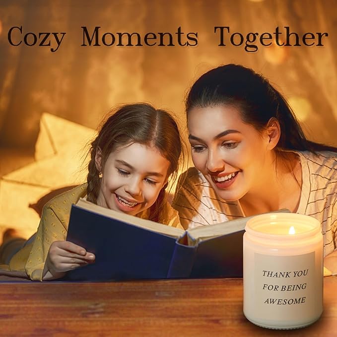 Birthday Gifts for Women, Unique Friendship Gift for Best Friend Birthday, Her, BFF, Sisters, Besties, Mom, Natural Soy Wax Candle for Mom, Funny Lavender Scented Candles