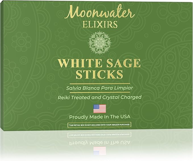 Native American Organic White Sage Smudge Sticks - Salvia Blanca para Limpiar - Sacred New Age Rituals for Energy Clearing, Meditation, Negative Energy Removal, Purification, Spiritual Healing. (3)