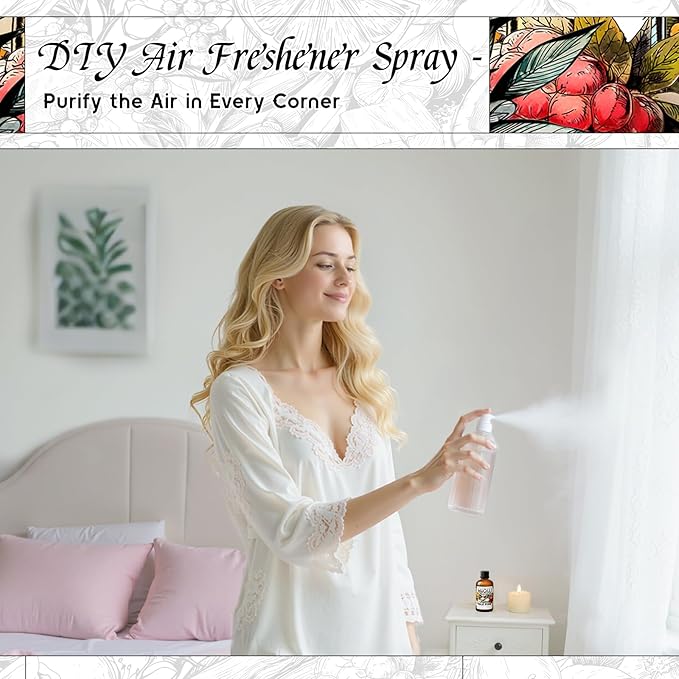 HIQILI Fairy Tale Pixie Fragrance Oil, Peach & Lemon Scents, for Making Soap, Room Spray, Body Scrub, Hotel Luxury, Home Diffuser, Secret Wish - 1 Fl Oz