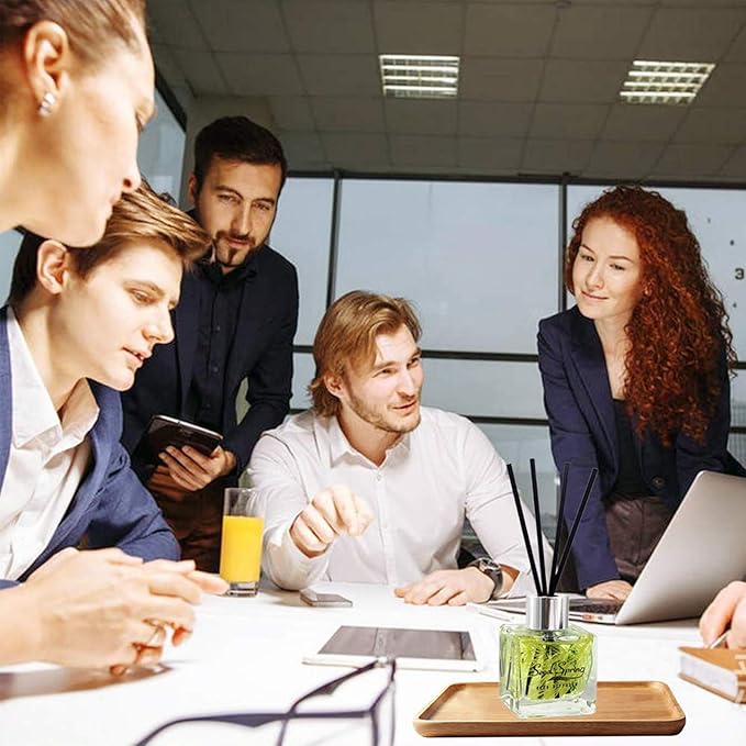 Reed Diffuser Set with Sticks,Vanilla Scent Oil for Bedroom Office Gym and Stress Relief, Home Fragrance Products 50 ml / 1.7 oz