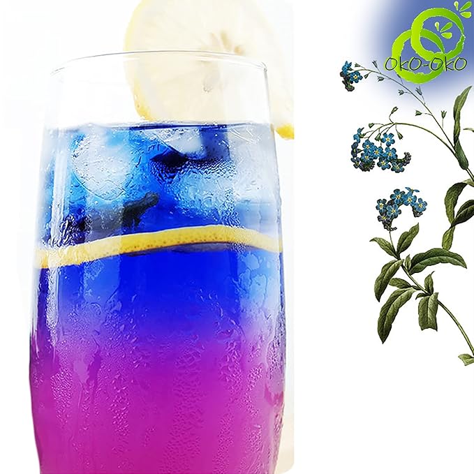Blue Matcha Butterfly Pea Powder 35.2 Oz or 1 Kg | OkO-OkO - Premium - 100% Natural from flowers of Ternatea Thailand No additives - infusion, Blue Herbal tea, Organic Vegan food coloring, cocktail, meal, baking
