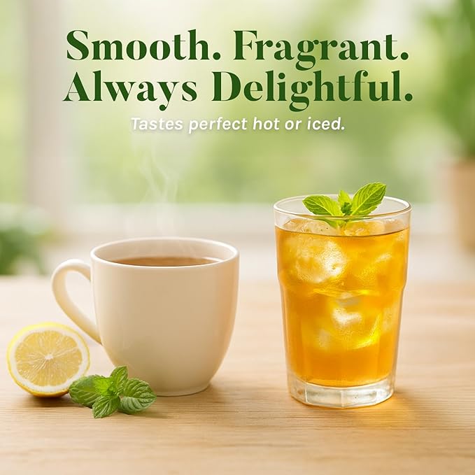 Uncle Lee’s Premium Green Tea with Jasmine Flowers, Lightly Caffeinated, 100 Count – Antioxidant-Rich Young Tea Leaves in Individually Wrapped Bags, 5.64 Oz