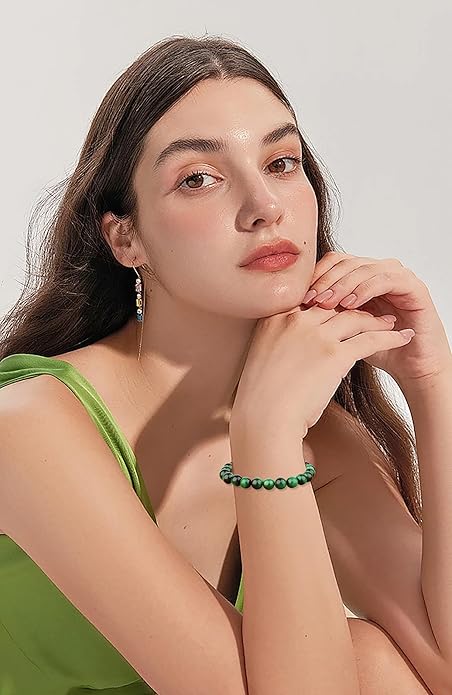 AD Beads 4mm6mm8mm10mm Handmade Bracelet - Natural Gemstone for Peace and Tranquility - Meditation, Yoga, Healing and Energy Gift for Unisex