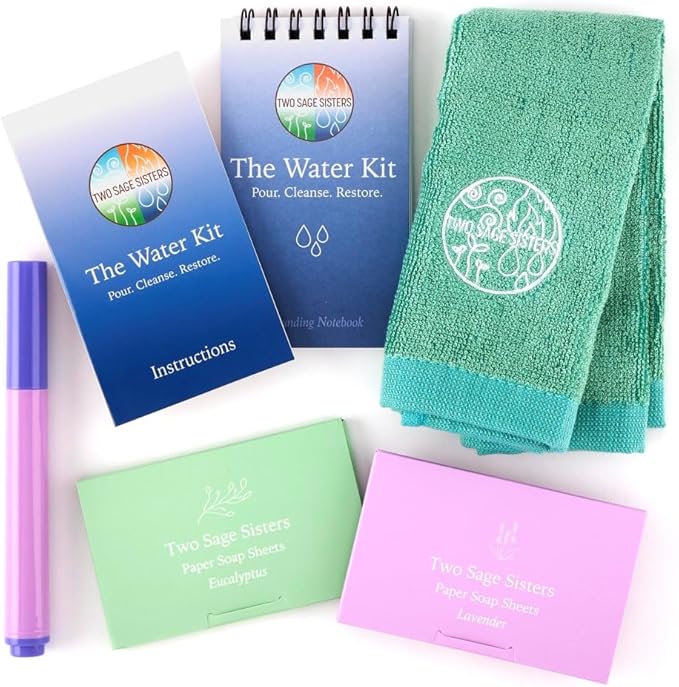The Water Kit - Turn Over a New Leaf This Fall - Wash Away Negative Thoughts for Stress Relief and Healing - Care Kit
