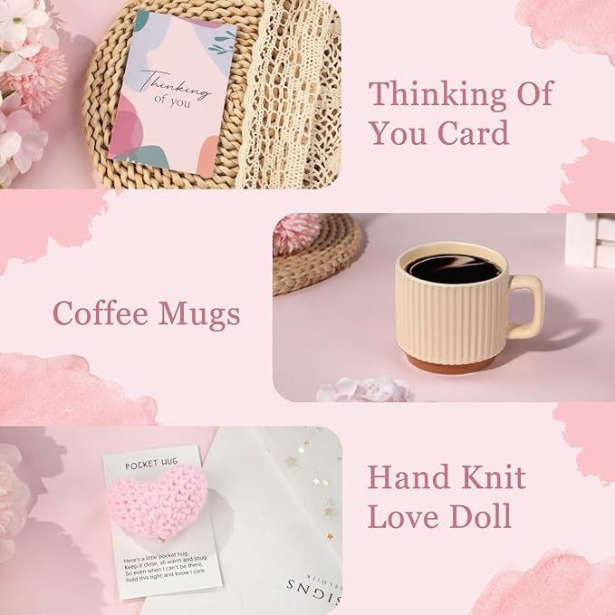 Thinking Of You Gift, Get Well Gifts For Women, Birthday Gifts For Women, Condolences Gift Basket For Loss, Feel Better, Care Package, Self Care Kit, Sympathy Basket For Mom, Daughter, Sister, Friend