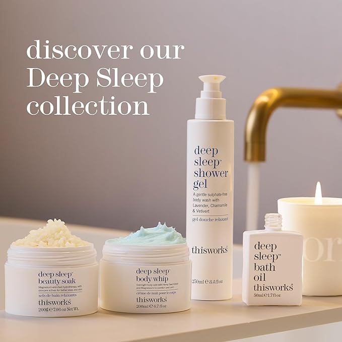 THISWORKS Deep Sleep Body Cocoon – Hydrating Body Lotion with Lavender, Chamomile & Vetivert – Soothing Nighttime Moisturizer for Dry Skin, Promotes Relaxation & Better Sleep – 100ml