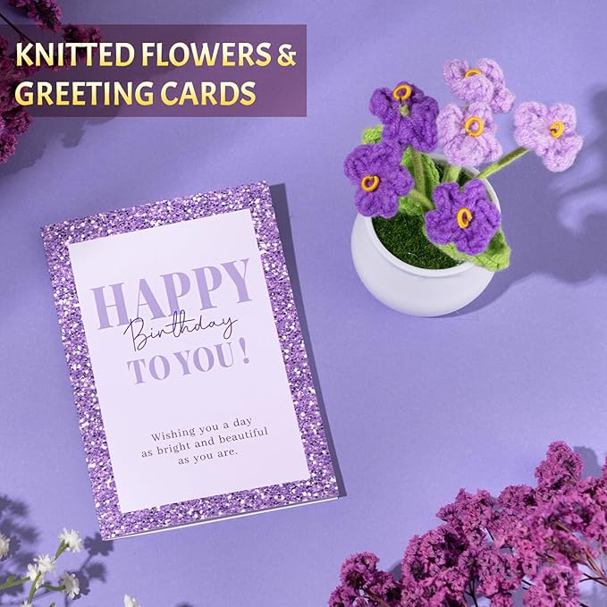 Birthday Gifts for Women, 12pcs Happy Birthday Gift Basket for Women Unique Gifts Set Ideas Relaxing Birthday Box w/ Blanket for Her Mom Best Friends Female Sister Her Friendship(Purple)