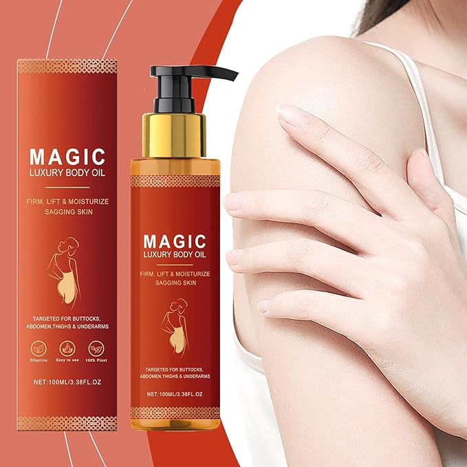 Magic Body Firming Oil, Ultra Hydrating and Firming Skin Magic Luxury Body Oil for Women Full Body Use.It Contains Vitamin E and Plant Essence Glow Oil (1Pcs)