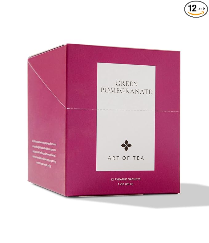 Art of Tea | Pomegranate Green Tea | 12 Count Sampler Box