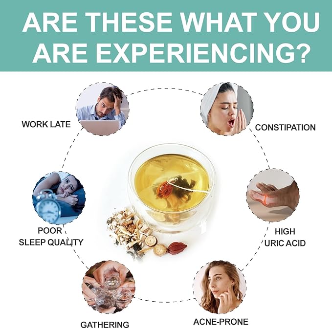 Chicory And Gardenia Tea Bags, Kidney and Liver Tea, Chicory Root Chinese Herbal Tea With Gardenia, Licorice, Mulberry Leaf & More, 8 Natutal Ingredients, Kidney Cleanse Detox Tea for Men & Women (2 Pack(50 pcs))