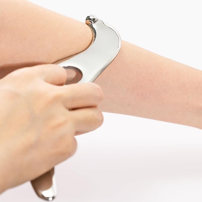 Gua sha Tool gua sha Stainless Steel iastm Tool Gussha Massage Tool Muscle Scraping Tool for Soft Tissue Therapy and Reduce Arms,Back, Legs, Neck Muscle Pain(SANSHESAN)………