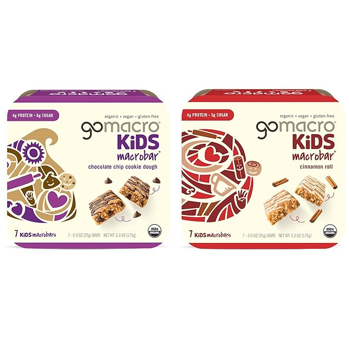 GoMacro MacroBar Organic Vegan Protein Bars - Mocha Chocolate Chip & Dark Chocolate + Almonds (2.3 Ounce Bars, 12 Count) (Pack of 2)