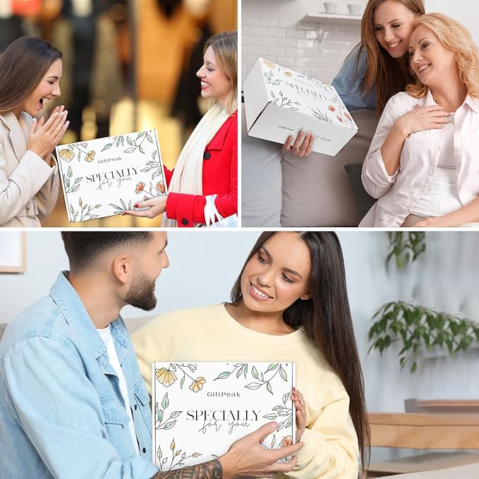 Gifts for Women, Get Well Soon Gifts for Women, Sympathy Care Baskets, Thinking of You Care Package, Self Care Gifts, After Surgery Feel Better Gifts Blanket (Khaki)