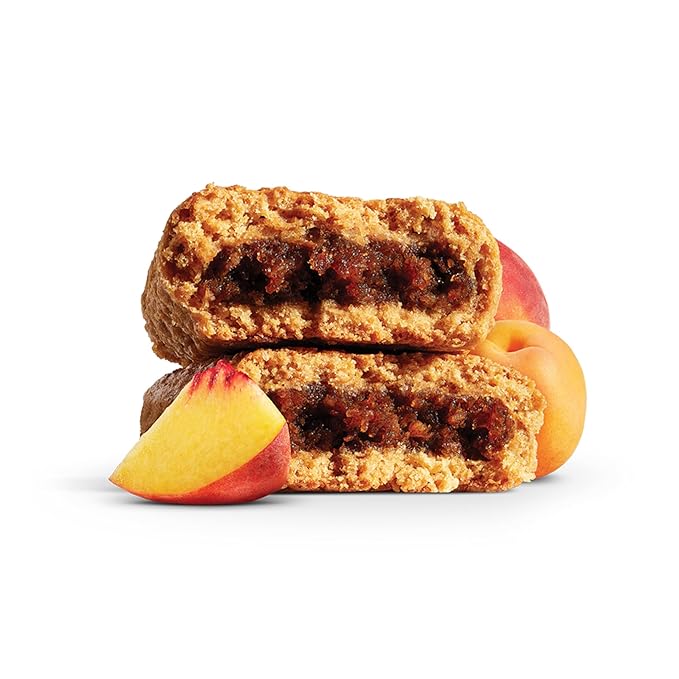 Nature's Bakery Whole Wheat Fig Bars, Peach Apricot, Vegan Snacks, Non-GMO (6 Count of 2 Ounce Bars), 12 Ounce