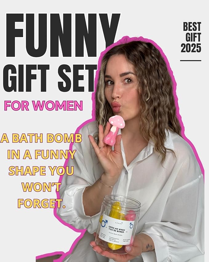 Funny Bath Bombs β Surprise Bath Bombs - Funny Gifts for Women β Gifts Set for Women β Spa Set β Birthday Gifts β Bachelorette Party Favors β Fruity Floral Scent