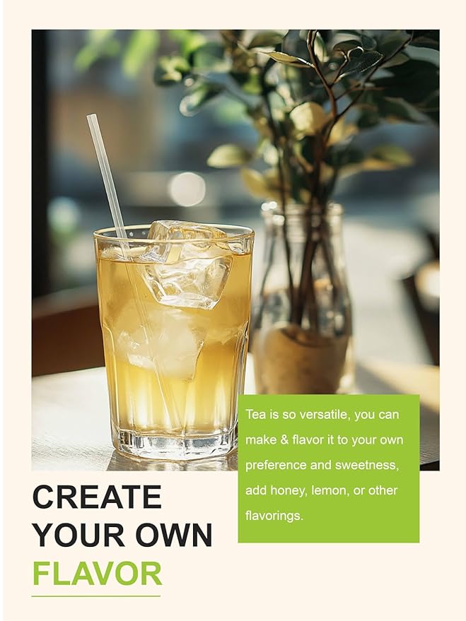 TeeLux Ginger Green Tea, Brisk Green Tea with Spicy Ginger, Zesty & Warm Flavor, Low Caffeine, 100 Count