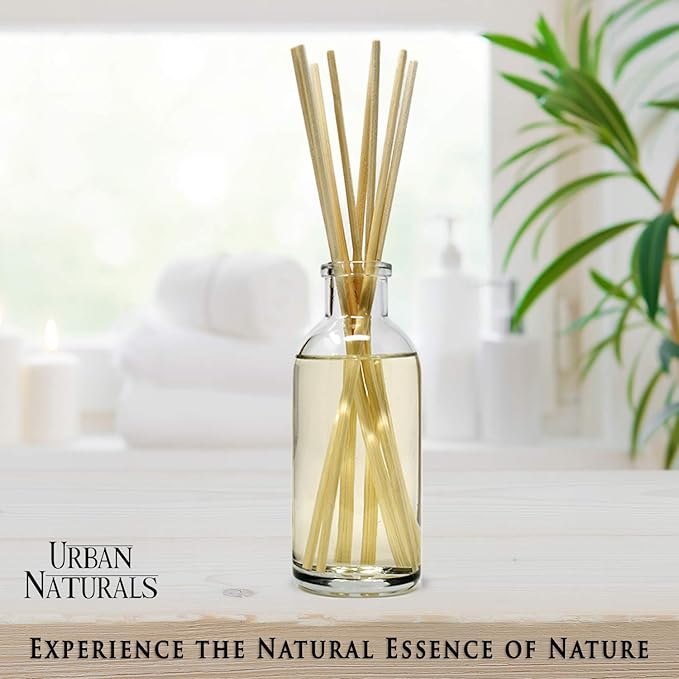 Urban Naturals Winter Birch Reed Diffuser Oil Gift Set | Birch Wood & Balsam Scented Oil with Bamboo Reed Sticks | Great Holiday Home Fragrance Air Freshener for The Living Room