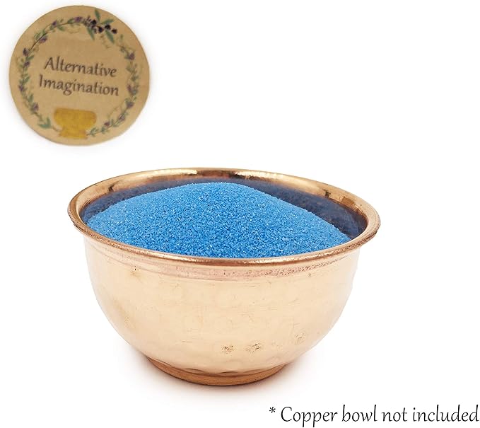 Alternative Imagination Sky Blue Fine Colored Sand for Ritual Use, Zen Gardens, Incense Burners, Smudging Bowls, Unity Ceremonies, Mandalas, Spiritual Practices, Arts & Crafts (1 Pound)