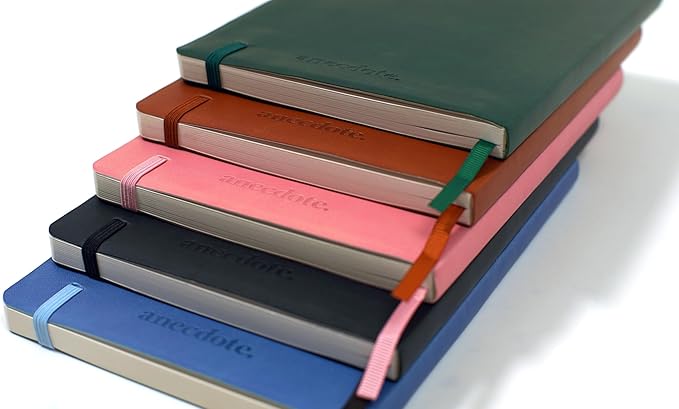 ANECDOTE. Softcover Ruled Journal with Thick 80 gsm Lined Cream Paper A5 size (8.3 inches x 5.4 inches) - Daily Writing Notebook for Travel, School and Office Use - Diary for Women and Men - Camel