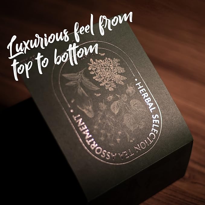 ACORUS Herbal Selection Tea Set, Natural Herbal Tea Variety Pack, Assorted Tea Box, Tea Gift Set of 4 Different Teas, Herbal Tea Sampler of 56 Tea Bags Individually Wrapped