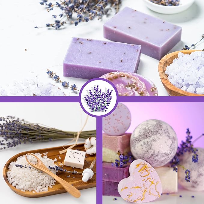 Jarteela - Dried Lavender Flowers - 3.53oz/100g - Premium Natural Food-grade Edible Flowers - Culinary Lavender Buds - Non-GMO - Perfect for Tea, Baking, Lemonade, DIY, Sachets