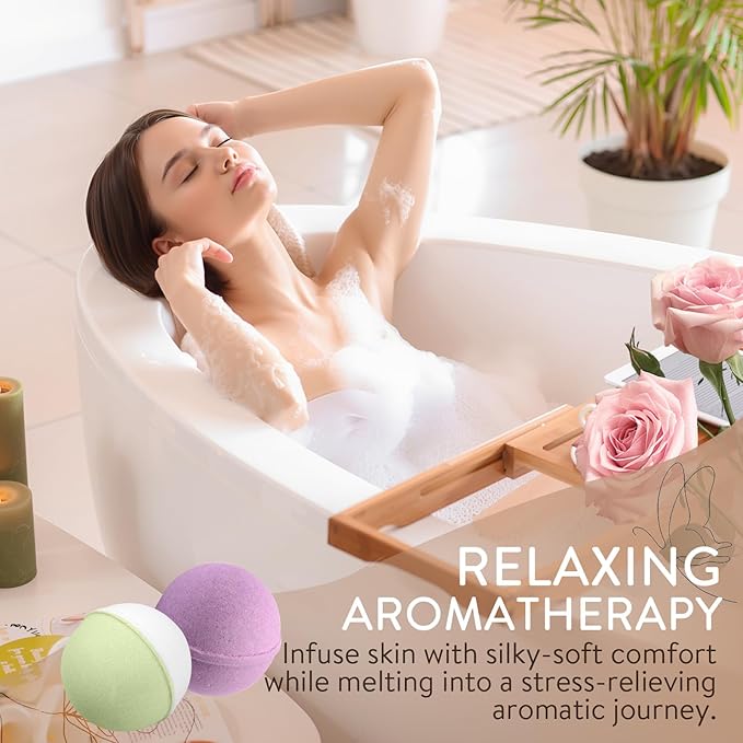 Bath Bombs for Women, 20 Pcs Natural Bath Bombs Spa Gift Set with 10 Unique Scents, Handmade Fizzies with Shea Butter for Dry Skin Moisturizing, Organic Relaxing Bubble Bath, Ideal Gift for Mom Wife