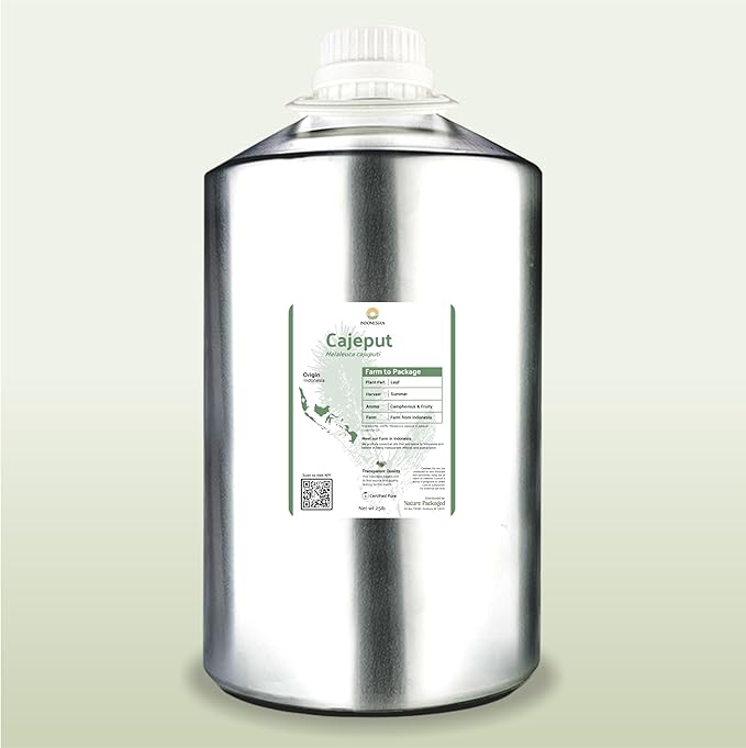 Cajeput Essential Oil (2lbs) - Direct from Central Java, Indonesia - Essential Oils for Diffusers Aromatherapy; Essential Oils for Body; Massage Oils | 100% Pure Therapeutic Grade