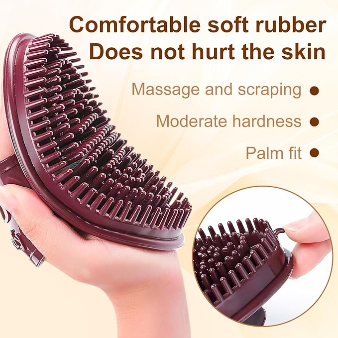 2PCS Meridian Brush Massage Brush, Beauty Salon Professional Custom Meridian Brush, Full Bodys Relaxation Comb Massage Tools