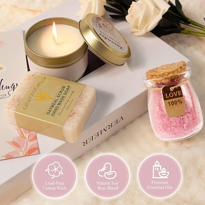 Self Care Gifts for Women Get Well Soon Gifts,Thinking of You Care Package Sympathy/Birthday Gift Baskets Inspirational Hug in a Box Gifts for Women,Mom,Her,Wife,Friend,Grandma