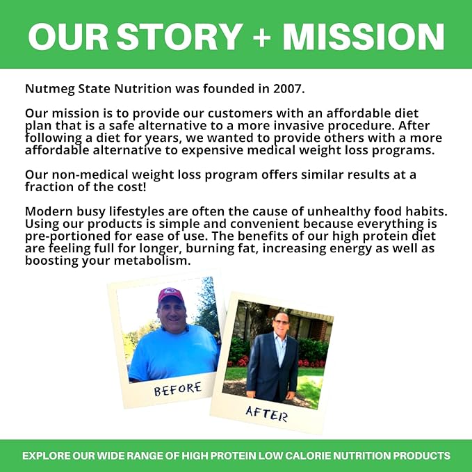 Nutmeg State Nutrition High Protein Bars, 7 Servings Per Box (1 Box (7 Servings), Brownie Bar with Caramel)