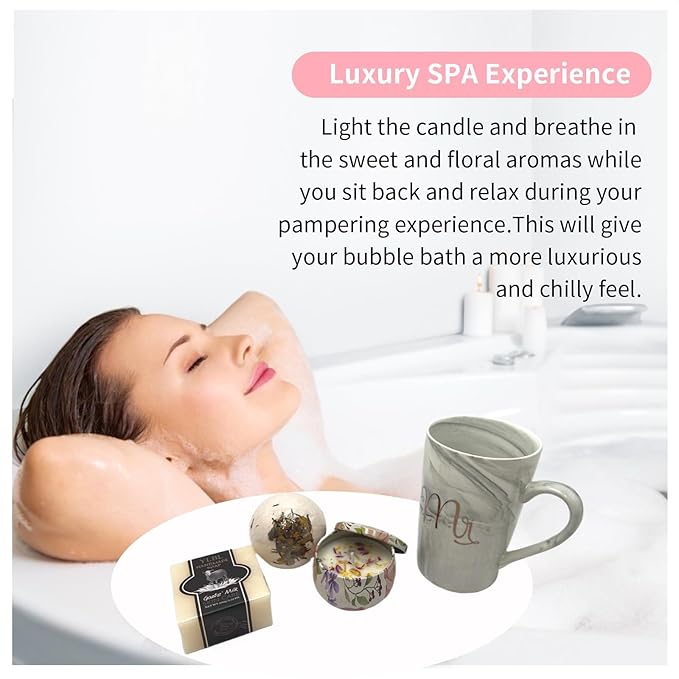 Spa Gift Baskets for Women,Luxury Self Care Gifts for Mom,Get Well Soon Gifts for Friend,Thank You Relaxing Box Gifts for Women 20th,30th,40th,50th,60th 70th 75th Birthday,Anniversary