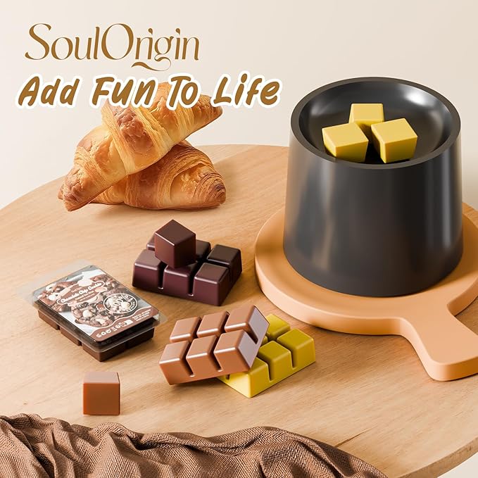 Bakery Scented Wax Melts, Holiday Scented Wax Melts, Strong Scented Soy Wax Cubes/Tarts for Warmer, Candle Wax Melts for Home, Roasted Coconut,Apple Cinnamon,Pumpkin Pie,Smores - 8x2.5oz