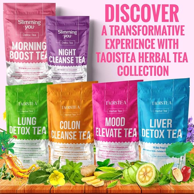 Mood Elevate Tea, Energizing Herbal Tea Blend with Ginseng, Green Tea, Ginkgo, Hibiscus, Uplifting Mood Booster and Healthier Coffee Alternative - 14 Bags