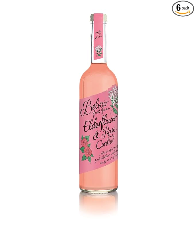 Belvoir Elderflower & Rose Cordial 500ml (Pack of 6)