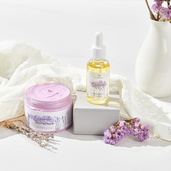 Birthday Gifts for Mom Mothers Day Gifts Women Spa Lavender Bath Gift Baskets Relaxing Self Care for Best Mother Wife Home Bath Kit Care Package Gift Ideas Thank You mom from Daughter Son