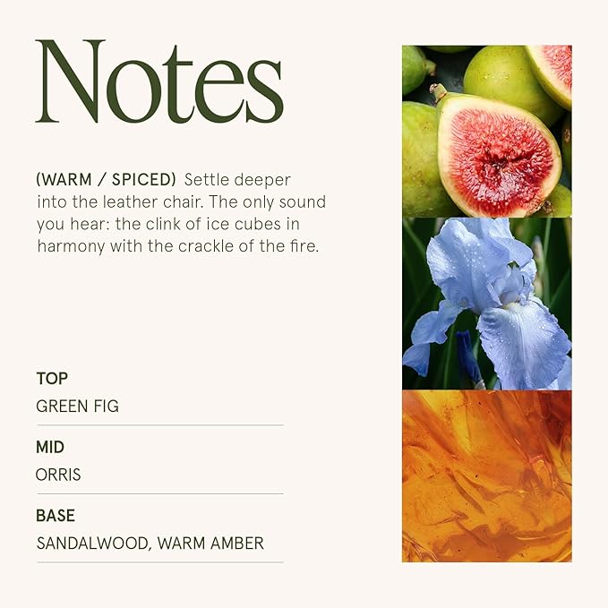 LA JOLIE MUSE Santal Himalayen Candle - Sandalwood, Fig & Amber |19 oz Large Wooden Wick Candle | Natural Soy Wax | 90 Hours Clean Burn | Gift-Ready for Hosts & Gatherings | Elegant Home Décor