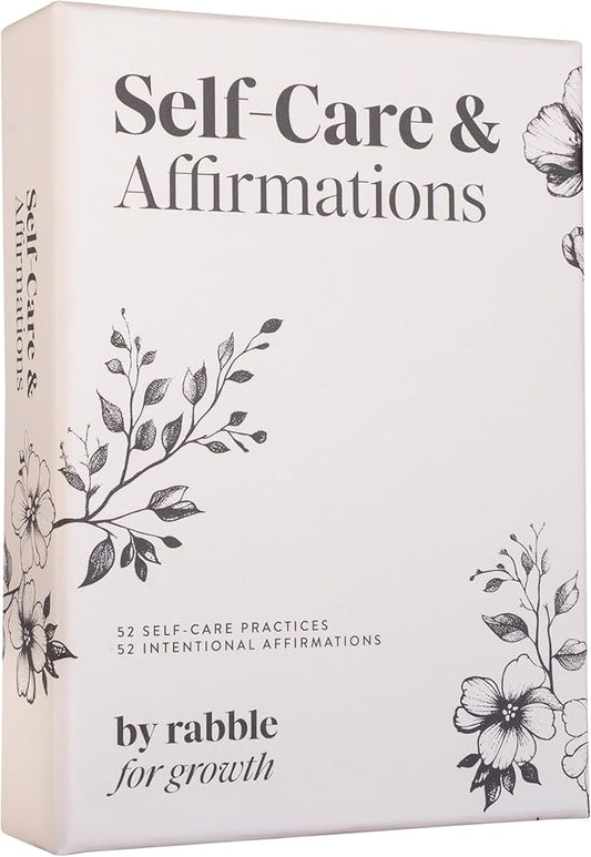 Rabble Self-Care and Affirmations Deck - 52 Affirmations and 52 Self Care Exercises