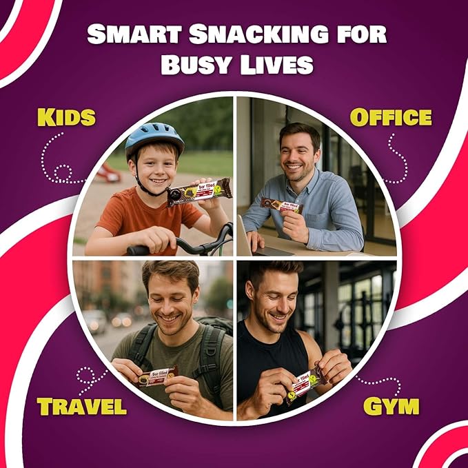 Ambrozia Vegan Snack Bars – Healthy Snack Plum-Filled Bar | Clean-Label, No Added Sugar, Handcrafted in EU | Healthy Romanian-Inspired Fruit Bar for Kids & Adults | 5 x 60g Individually Wrapped