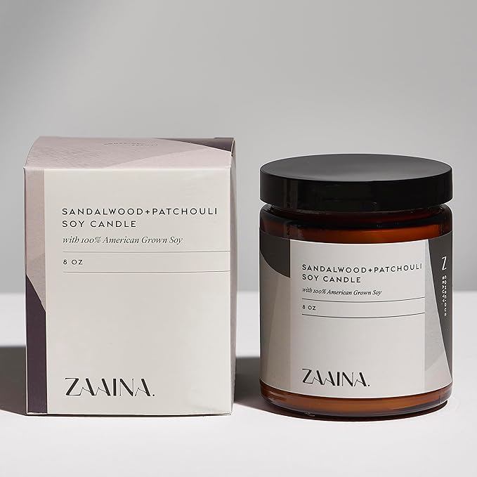 ZAAINA Men’s Self Care Kit – Luxury Spa Gift Set for Men with Face Serum, Soaps, Heel Balm & Lip Balm – Grooming Care Package for Men – Birthday & Relaxation Kit (Premium Set with Sandalwood Candle)