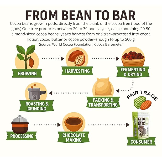 BETTER THAN GOOD Keto Chocolate Bark Bites | Sugar Free high protein Snacks, Low Carb Dark Chocolate Krunch | Gluten Free, Healthy Kids & Diabetic Friendly Snack | Occasion treat | 6 servings per bag (2 Pack)