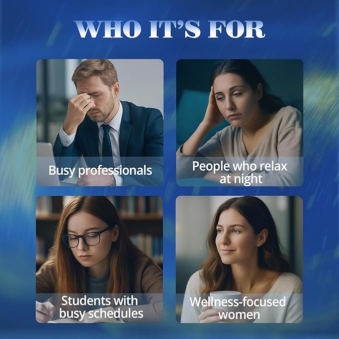 Calm Magnesium Powder, Ashwagandha, L-Theanine, GABA & 6 Mushrooms | Magnesium Glycinate Supplement for Relaxation & Calm Support | Non-GMO, Gluten-Free, Blueberry Flavor, 6.35oz