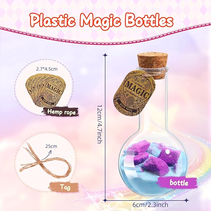 MeCids Magic Potion Bubble Bath Bombs for Kids -Bath Color Tablets Bath Potions for Toddlers Ages 4-12 Fun Science Kit Gift for Birthday, Halloween,Christmas- 6 Pack