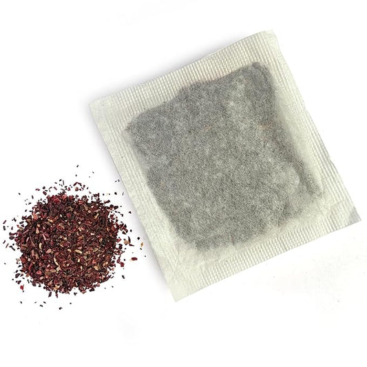 Monterey Bay Herb Co. Hibiscus Tea | 1/4 lb of Tea Bags | Caffeine Free | Berry-Like Flavor | Rich in Vitamin C