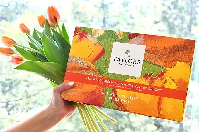 Taylors of Harrogate Green Tea & Herbal Infusions Variety Box, 48 Count (Pack of 2)