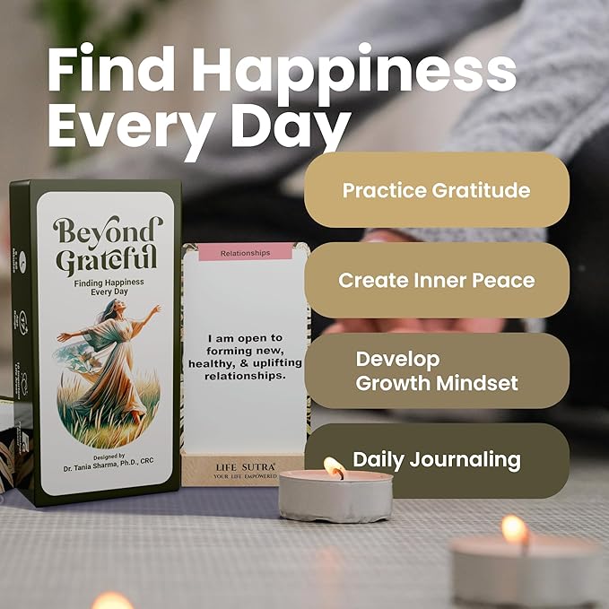 Men & Women Daily Affirmation Cards – Positive Quotes for Mental Health Therapy, Meditation, Self-Care & Stress Relief, Secret Motivational Manifestation Mindfulness Birthday Gifts - 80 Cards Deck